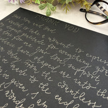 Custom Calligraphy Letter to Mum & Dad