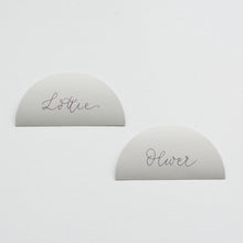 Half Circle Handwritten Personalised Place Card