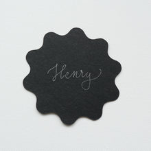 Wavy Handwritten Personalised Place Card with Gold foil