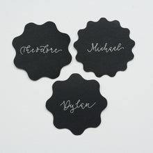 Wavy Handwritten Personalised Place Card with Gold foil