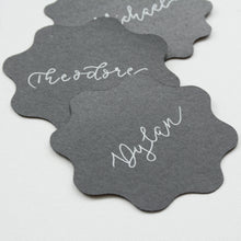 Wavy Handwritten Personalised Place Card with Gold foil