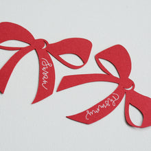 Bow Handwritten Personalised Place Card