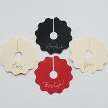 Wavy Handwritten Personalised Place Card On Glass