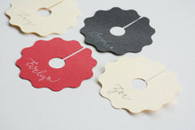 Wavy Handwritten Personalised Place Card On Glass