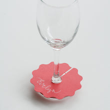 Wavy Handwritten Personalised Place Card On Glass