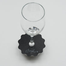 Wavy Handwritten Personalised Place Card On Glass