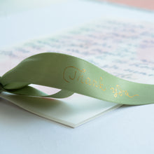 Custom Calligraphy Letter on Vellum with Watercolour Background