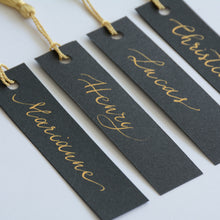 Rectangle Handwritten Place Card with Tassel