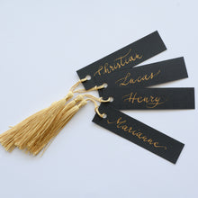Rectangle Handwritten Place Card with Tassel