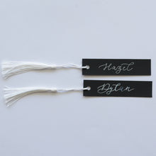 Rectangle Handwritten Place Card with Tassel