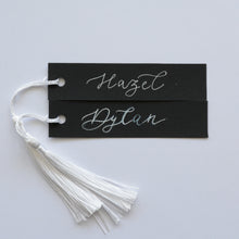 Rectangle Handwritten Place Card with Tassel