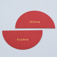 Personalised Foiled Half Circle Place Card
