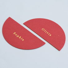 Personalised Foiled Half Circle Place Card