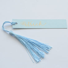 Rectangle Handwritten Hot Foiled Personalised Place Card with Tassel