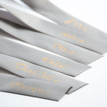 Handwritten Personalised Satin Ribbon Bow Placecard for Weddings and Events