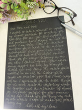 Custom Handwritten Calligraphy Letter