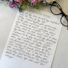 Custom Handwritten Calligraphy Letter