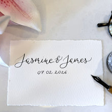 Rectangle Handwritten Personalised Place Card
