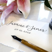 Rectangle Handwritten Personalised Place Card