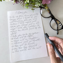 Bride To Groom / Groom To Bride Letter