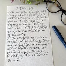 Bride To Groom / Groom To Bride Letter