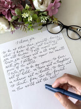 Bride To Groom / Groom To Bride Letter