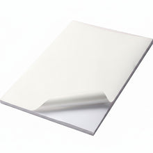 Matte white sticker paper for toner foiling