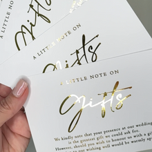 Printable gift note