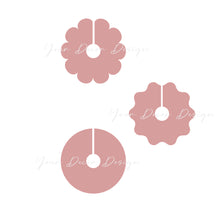 Wavy and Circle Wine Glass Place card Set Cutting file SVG PDF for Silhouette and Cricut
