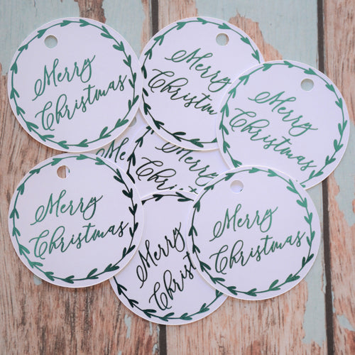 Personalised Round Christmas Swing Tag (220-250 gsm)