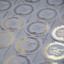 Personalised Oval Foiled Gift Tag (160 gsm)