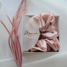 Silk Scrunchie in Personalised Box - 5 cm