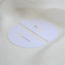 Personalised Foiled Half Circle Place Card