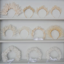 Cream Sorgum Preserved Flower Headband - Large