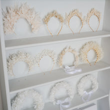 Italian White Ruscus Preserved Flower Headband - Large