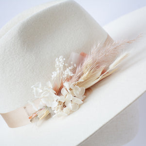 Hat Flowers from Dried and Preserved Flowers