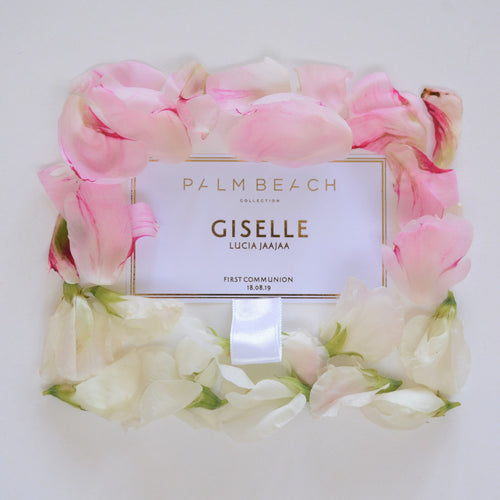 Personalised Palm Beach Candle Tag  9 cm x 5 cm