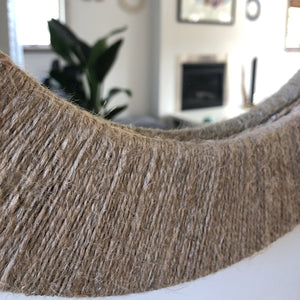 Handmade Natural Jute Mirror