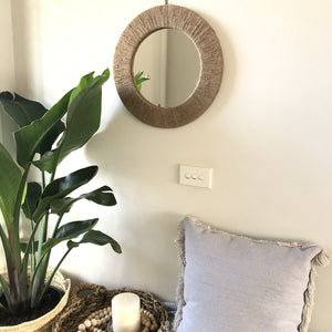 Handmade Natural Jute Mirror